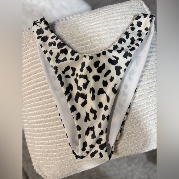 NWT  Aerie Leopard Print High Cut Cheeky Bikini Bottoms. - Picture 2 of 4